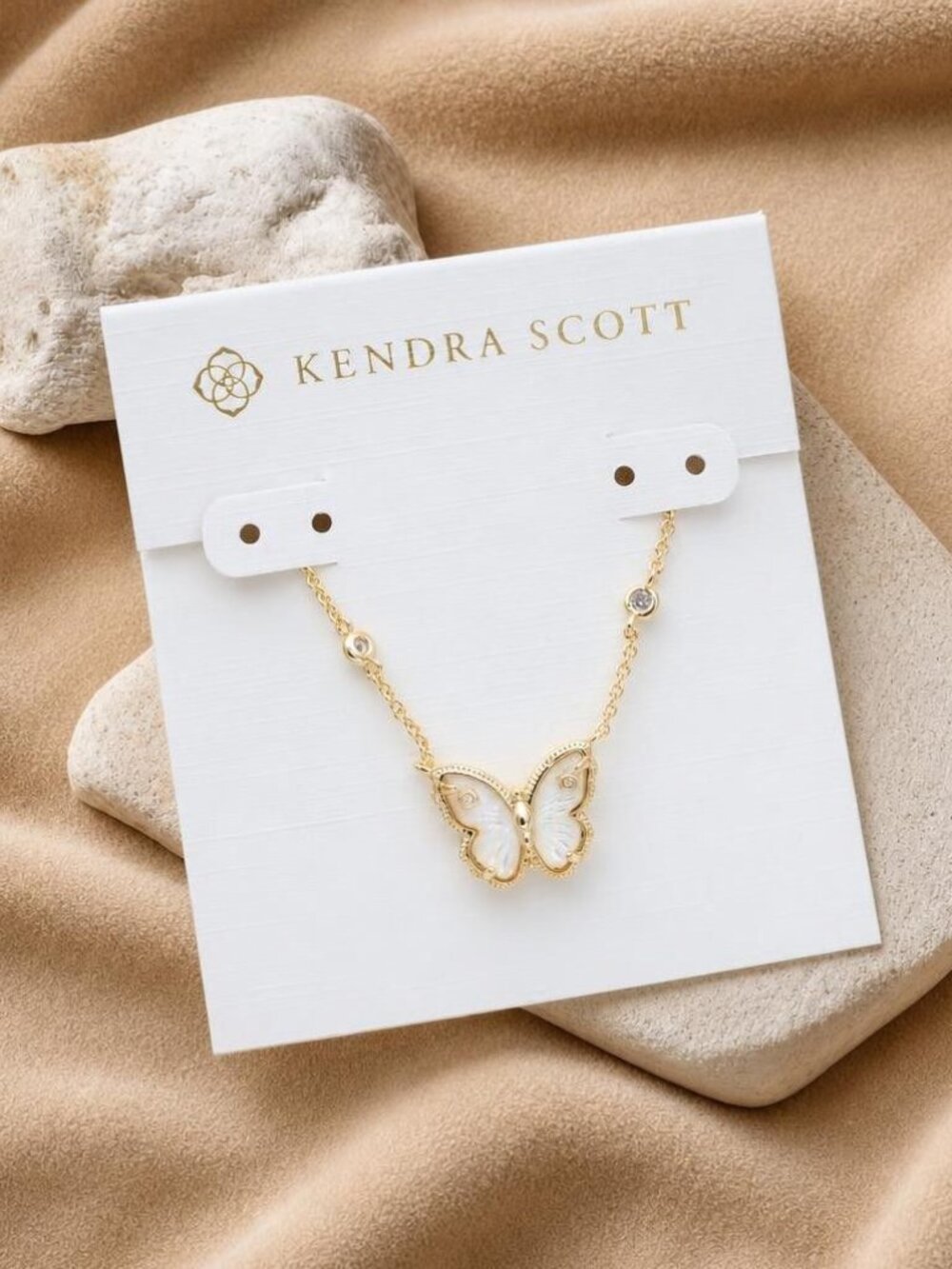 Kendra Scott Cailey Butterfly Gold Pendant Necklace